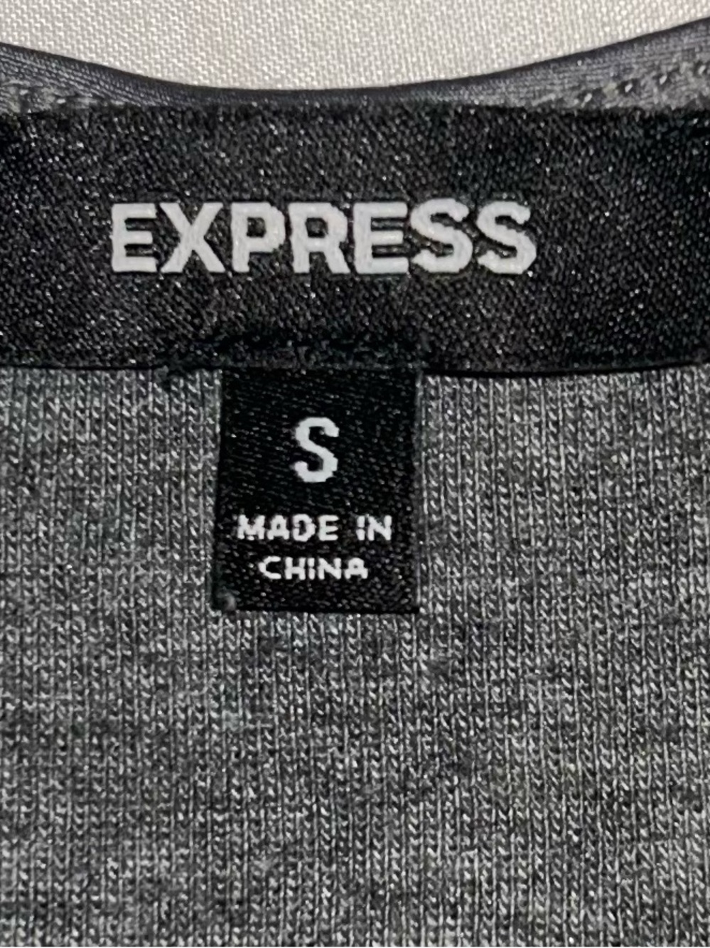 Express Silver Metallic Racerback Tank Top - Picture 5 of 9